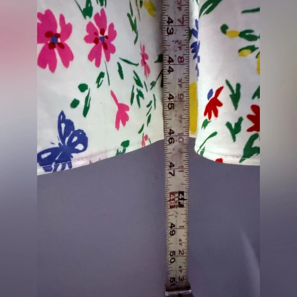 Kate Spade‎ Garden Bouquet Fit-and-flare Dress White / Multicolor Women’s Size 6 - Picture 12 of 14